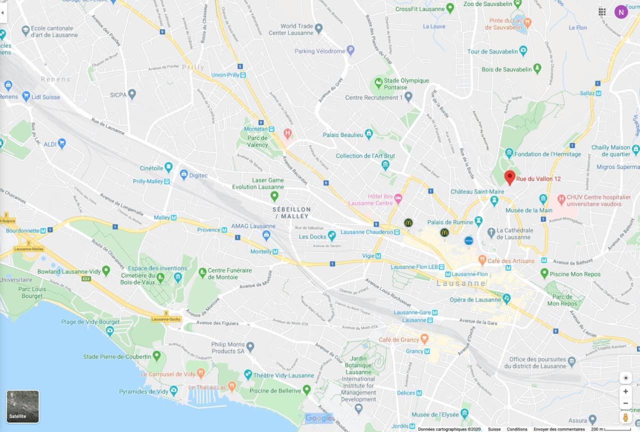 Parking Voiture & Appartement 2Pcs Lausanne Centre Lausana Exterior foto